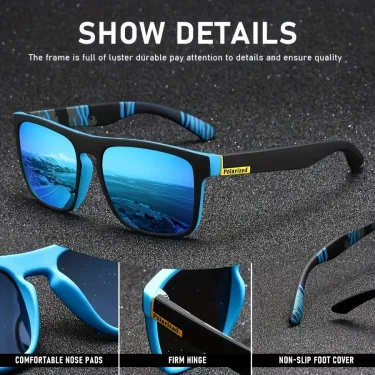 Fashion Vintage Square Polarized Sunglasses Men Women Driving Fishing Luxury Brand Designer Sun Glasses Driver's Eyewear UV400 6