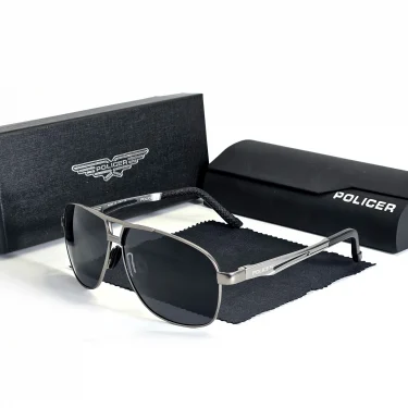 Luxury brands Policer Sunglasses for Men Polarized Sun Glasses Travel Eyewears Classic Pilot Goggle with UV 400 Protection 1