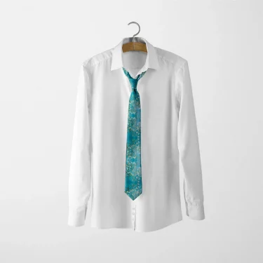Art oil painting tie Van Gogh starry sunflower men's fashion business tie men's and women's party shirt suit accessories 6