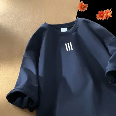 Men's Oversized T-shirts Mens Cotton T Shirt White 5XL Casual Summer Wear Fashion Print Tee Shirts for Men New Clothing 2