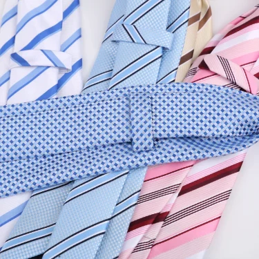 New 8CM Mens Tie Necktie Light Color Blue Pink Ties For Man Groom Jacquard Woven Neck Tie For Men Business Wedding Party 4