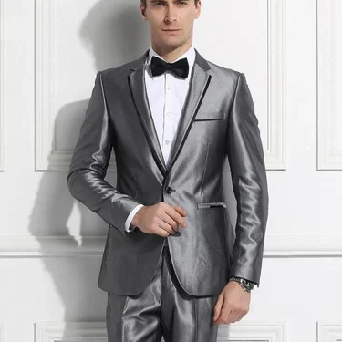 Men's Casual Blazer Notch Lapel for Uniform Wedding Party Jacket and pants tuxedos men suits wedding prom suits 2
