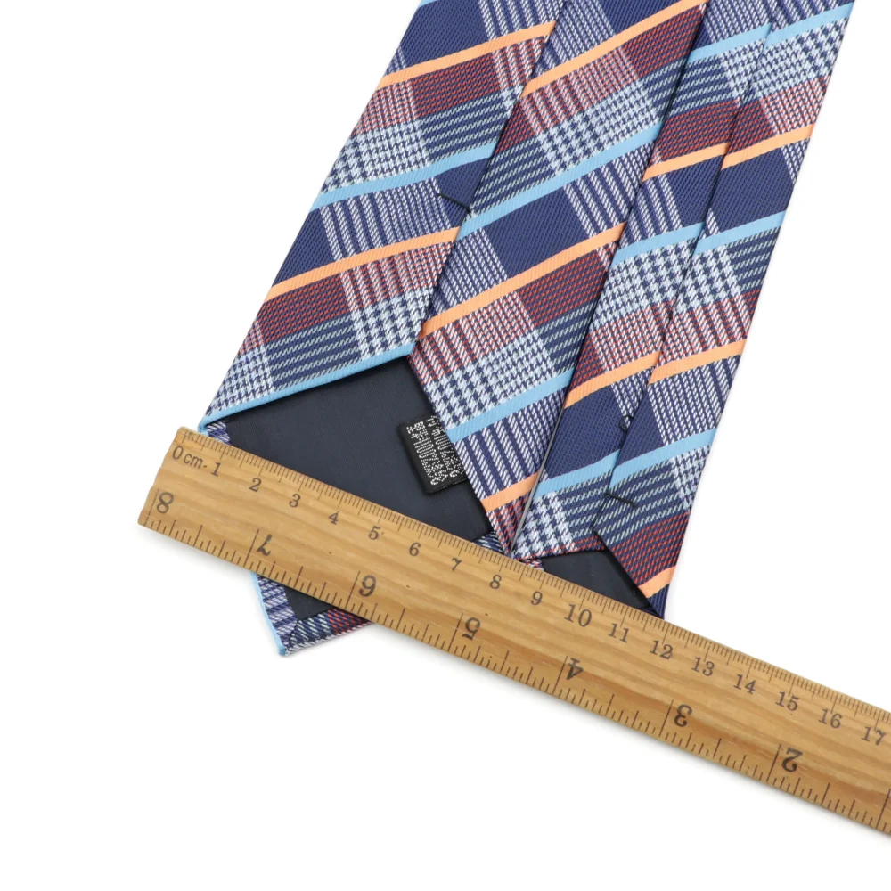 New Men's Tie Classic Solid Color Stripe Flower Floral 8cm Jacquard Necktie Accessories Daily Wear Cravat Wedding Party Gift 6