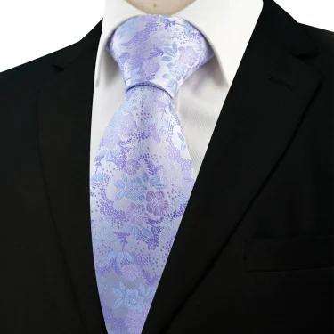 EASTEPIC 8 cm New Fashion Purple Floral Tie Men in Casual Clothes Elegant Accessory Quality Neckwear Wedding Party Flower Leaf 1
