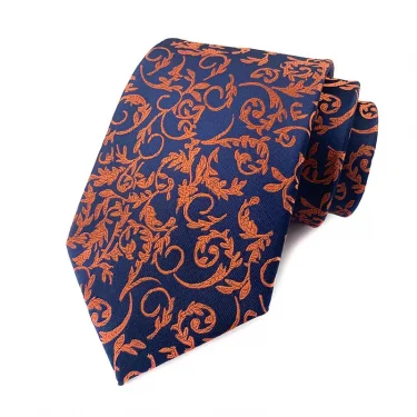 Luxury 8CM Mens Tie Necktie Floral Paisley Ties For Man Groom Jacquard Woven Neck Tie For Business Wedding Party 3