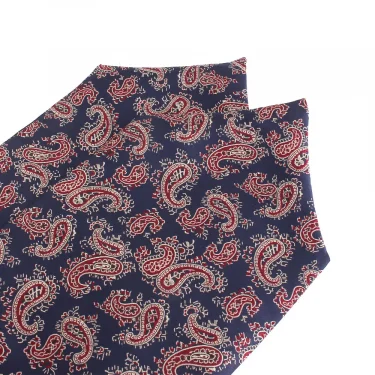 Jacquard Floral Paisley Cashew Tie Wedding Formal Cravat Ascot Scrunch Self British Gentleman Polyester Neck Tie For Men Luxury 6