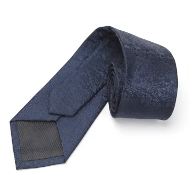 Tie Gravatas Fashion Jacquard Woven 7 Cm Necktie Wedding Accessories Dark Blue Man Stripe Fit Group Party Office Dropshipping 4