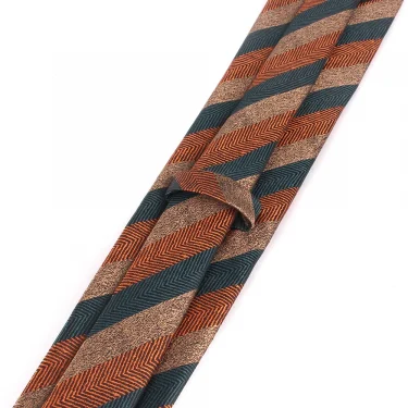 Mens Fashion Wide Slant Stripe Hand-tied Tie Striped Jacquard Neck ties for Groom Perfect for Business Work Wedding Banquet 5