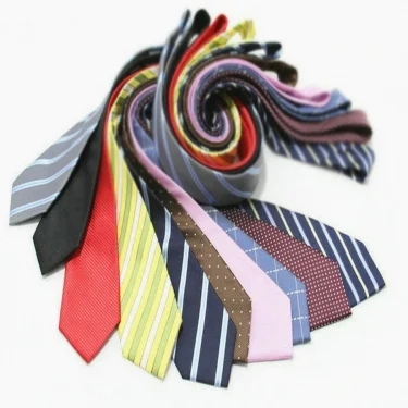 Luxury 7CM Mens Ties Striped Dot Necktie Formal Classic Business Neck Ties Jacquard Woven Necktie For Men Groom Wedding Party 4