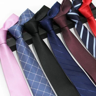 Luxury 7CM Mens Ties Striped Dot Necktie Formal Classic Business Neck Ties Jacquard Woven Necktie For Men Groom Wedding Party 2