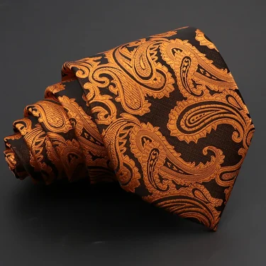 Novelty Paisley Ties Men's Fashion Tie 8 cm Necktie Neck Tie For Business Wedding Floral Bowtie Groom Neck Tie Cravat Gifts 4