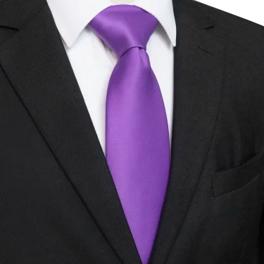 KAMBERFT Classic New 8cm ties Men's Solid Color Necktie pink Red yellow Satin Ties For Man Business Wedding Party Tie Gift 6