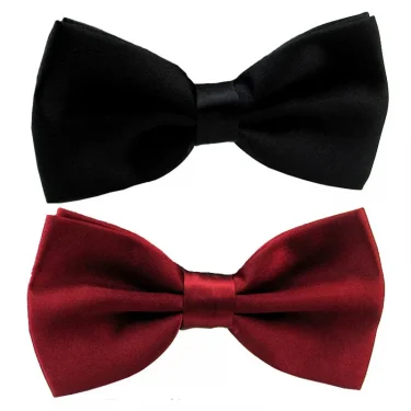 Classic Men Bowtie Boys Grils Children Bow Tie Fashion Solid Color Green Red Black White Green Wedding Ties Accessories 3