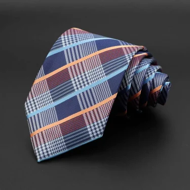 New Men's Tie Classic Solid Color Stripe Flower Floral 8cm Jacquard Necktie Accessories Daily Wear Cravat Wedding Party Gift 2