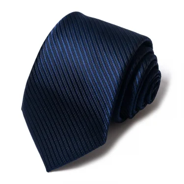 High-quality Wedding Ties For Men Fashion New Style Blue Strip Print Neckties Daily Office Apparel Accessories Gift For Man 2