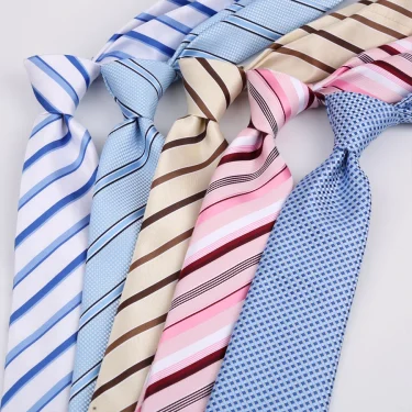 New 8CM Mens Tie Necktie Light Color Blue Pink Ties For Man Groom Jacquard Woven Neck Tie For Men Business Wedding Party 3