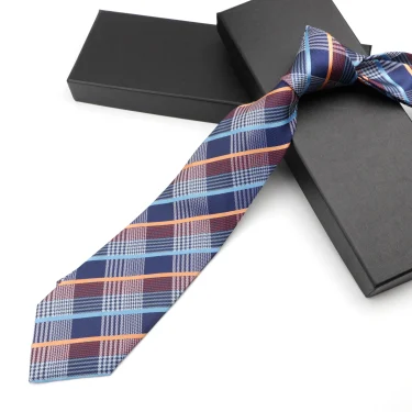 New Men's Tie Classic Solid Color Stripe Flower Floral 8cm Jacquard Necktie Accessories Daily Wear Cravat Wedding Party Gift 3