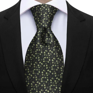 Luxury 7CM Floral Mens Necktie Wave Stars Ties For Man Groom Groomsman Jacquard Woven Ascot Formal Business Party Accessories 5