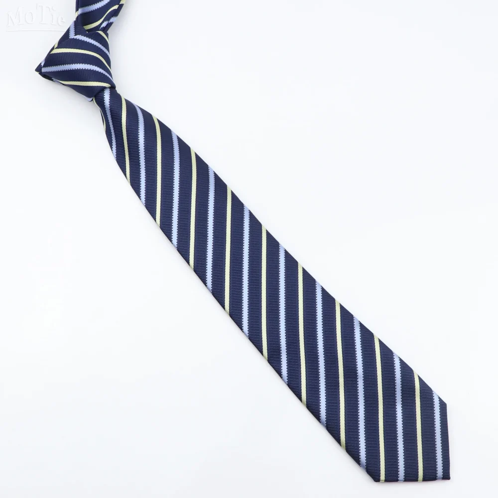 Fashion Men's Classic Stripe Ties Wedding Business Neckties Jacquard Narrow Tie Party Formal Suit Shirt Gravatas Accessory Gift 2