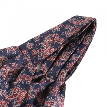 Jacquard Floral Paisley Cashew Tie Wedding Formal Cravat Ascot Scrunch Self British Gentleman Polyester Neck Tie For Men Luxury 5