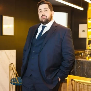 3 Pieces Extra Large Size Navy Blue Suits For Men Wedding Groom Tuxedos Prom Sets Business Male Blazer Trajes De Hombre 1