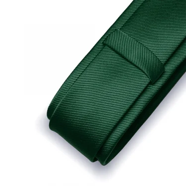 KAMBERFT Fashion Casual 4cm Slim Silk Tie Solid Color Black Red Ties Handmade Men Woven Skinny Necktie For Wedding Party 6