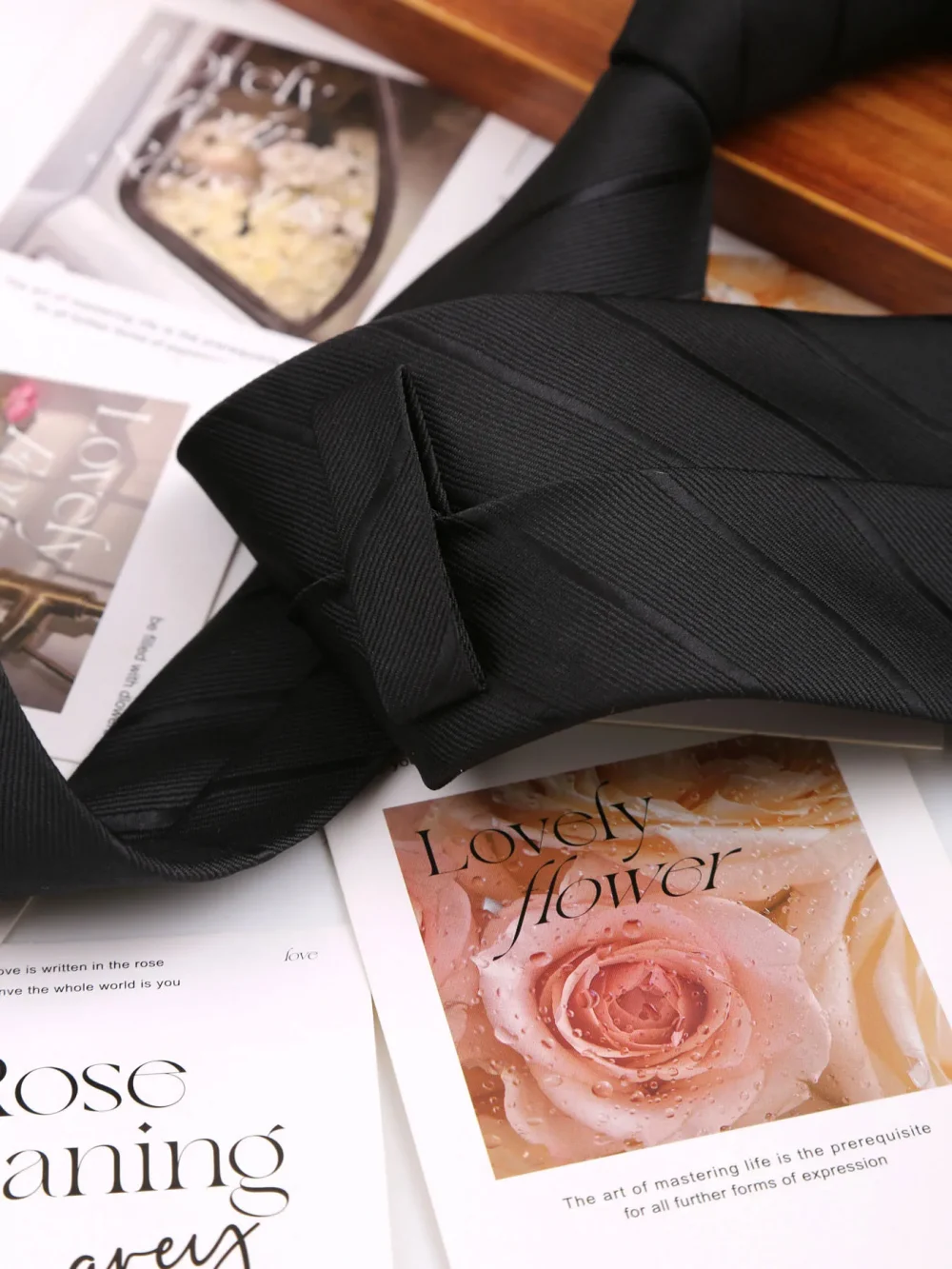 New 8CM Men Ties Necktie Striped Plaid Black Navy Ties For Man Groom Jacquard Woven Neck Tie For Business Wedding Party Outfit 4