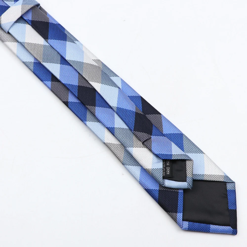 Fashion 6cm Narrow Polyester Necktie For Men Business Meeting Formal Jacquard Striped Plaid Skinny Tie Daily Wear Cravat Gift 5