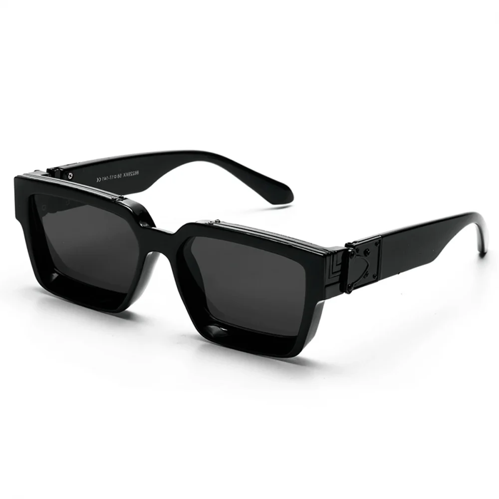Ruiao Retro Black Millionaire Shades Luxury Sunglasses 2025 For Men Designer Famous Brand Square Sun Glasses Man Women Sunglass 2