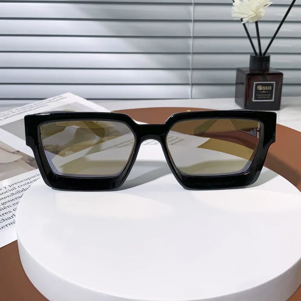 Ruiao Retro Black Millionaire Shades Luxury Sunglasses 2025 For Men Designer Famous Brand Square Sun Glasses Man Women Sunglass 3