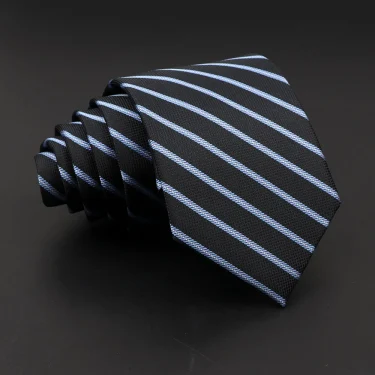 Fashion Men's Classic Stripe Ties Wedding Business Neckties Jacquard Narrow Tie Party Formal Suit Shirt Gravatas Accessory Gift 6