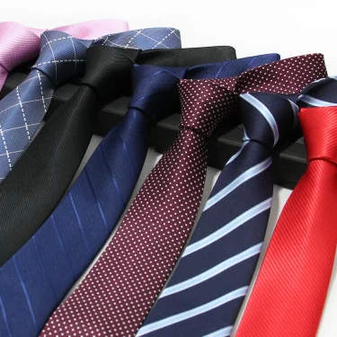 Luxury 7CM Mens Ties Striped Dot Necktie Formal Classic Business Neck Ties Jacquard Woven Necktie For Men Groom Wedding Party 1