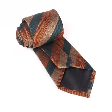 Mens Fashion Wide Slant Stripe Hand-tied Tie Striped Jacquard Neck ties for Groom Perfect for Business Work Wedding Banquet 4