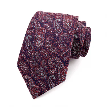 Luxury 8CM Mens Tie Necktie Floral Paisley Ties For Man Groom Jacquard Woven Neck Tie For Business Wedding Party 6