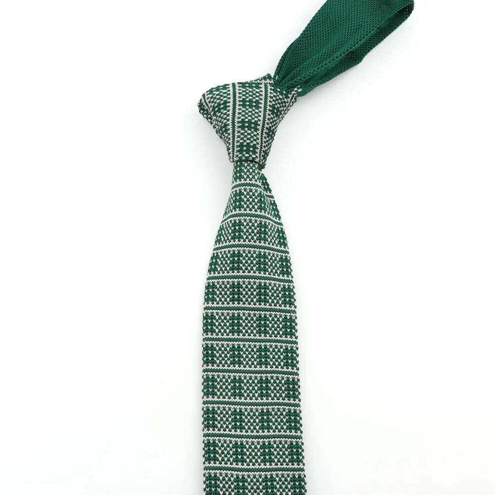Men's Striped Knitted Knit Colorful Slim Tie New Style Fashion Leisure Classic Necktie Normal Woven Cravate Narrow Neckties 2
