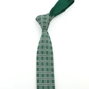 Men's Striped Knitted Knit Colorful Slim Tie New Style Fashion Leisure Classic Necktie Normal Woven Cravate Narrow Neckties 2
