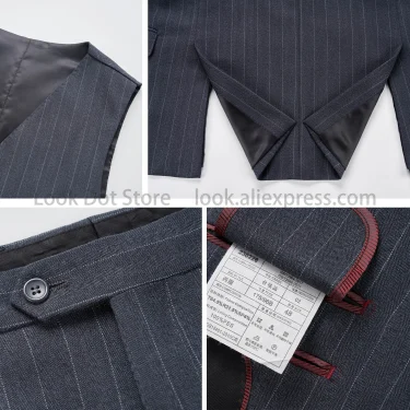 2025 Muscular Groom Suits US Sizes 3D Tailored Italian TR for Broad Shoulders Wedding & Business Set with Adjustable Trousers 5