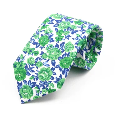 100% Cotton Floral Necktie For Men Casual Elegant Style Tie Fit Wedding Party Dinner Daily Wear Suit Shirt Cravat Accessory 6