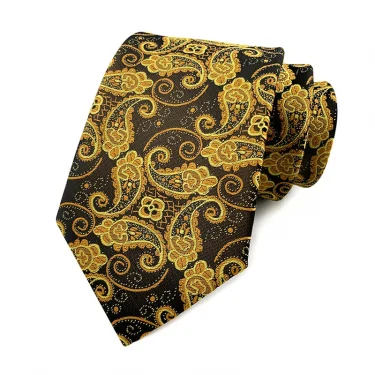 Luxury 8CM Mens Tie Necktie Floral Paisley Ties For Man Groom Jacquard Woven Neck Tie For Business Wedding Party 5