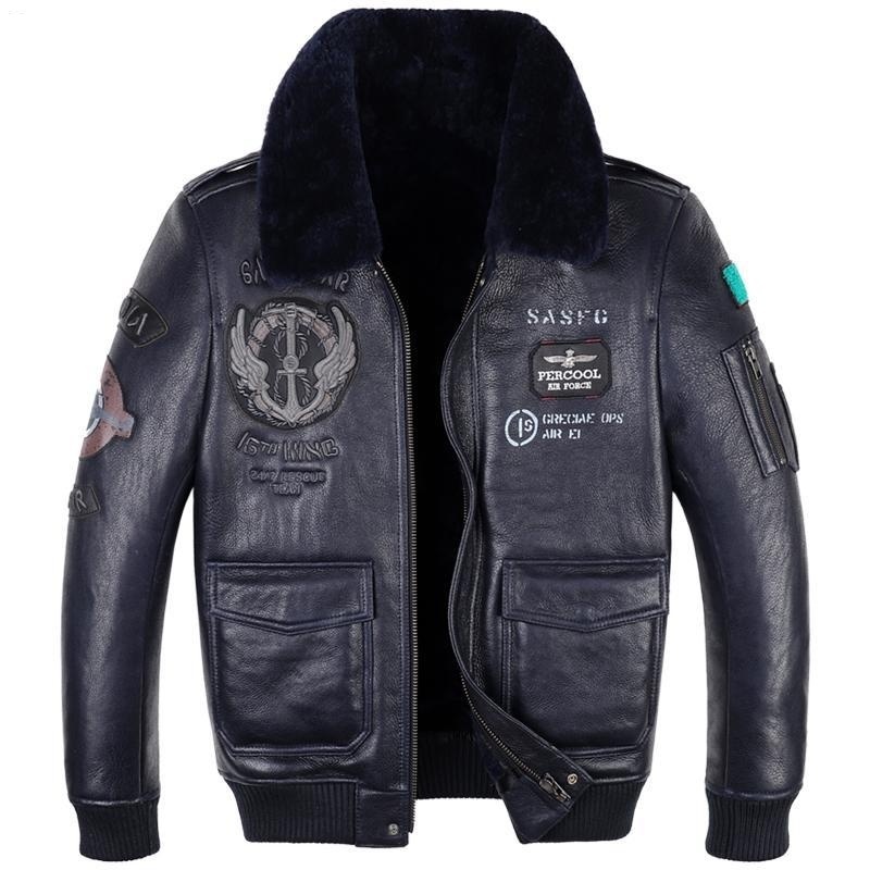 Leather Jacket Flight Suit For Men - Image 5