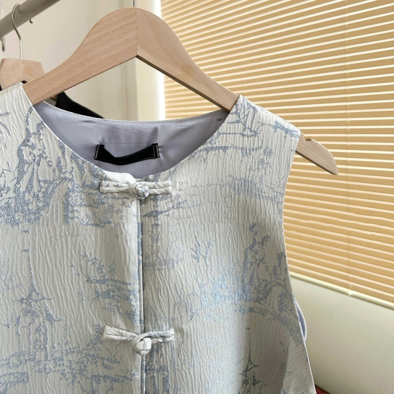 New Summer Women's Dress High-end New Chinese Style Cold Zen Suit - Image 3