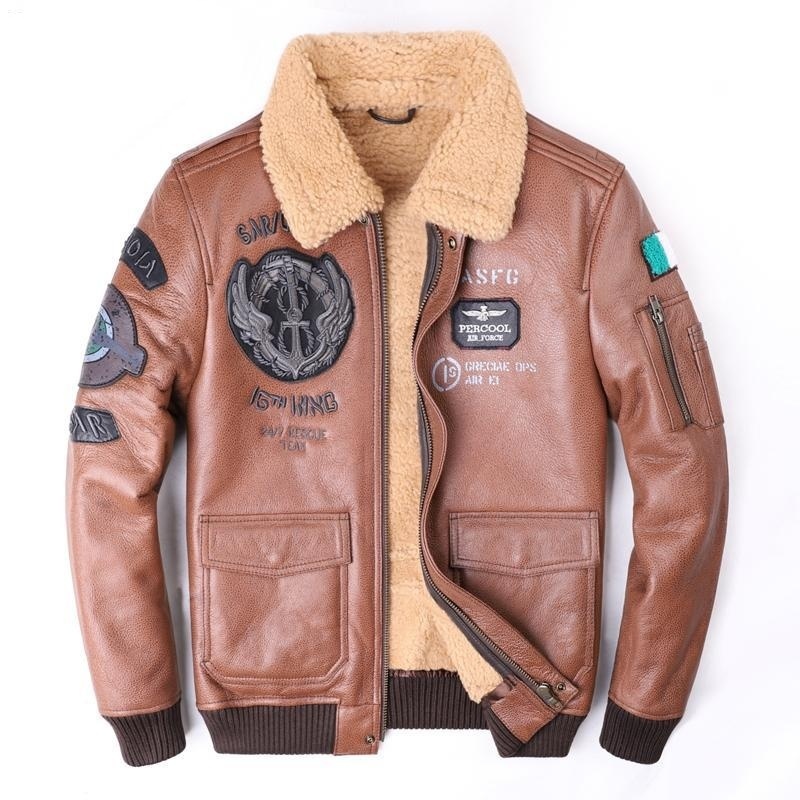 Leather Jacket Flight Suit For Men - Image 3